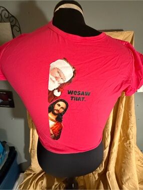 We Saw That Red Graphic Tee - Women-XXL- Hilarious!